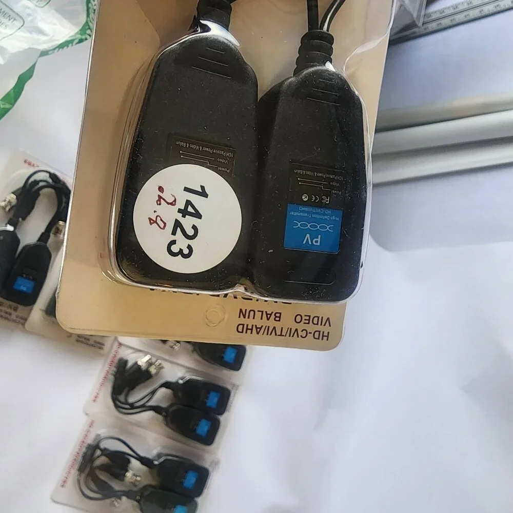 HD-CVI TVI AHD video balun Wire Conection Transmitter Bundle 9 Sets